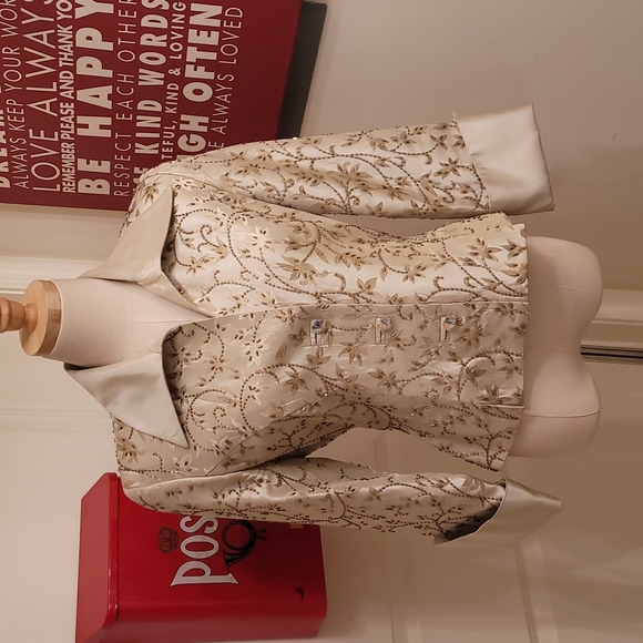 JS Collections Jackets & Blazers - JS Collections Beaded Bolero Jacket